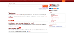 Desktop Screenshot of focloir.ie